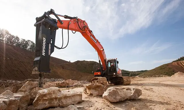 Bild 4 einer Mietmaschine vom Typ 30 ton graafmachine op rupsbanden | Doosan DX 300LC-5